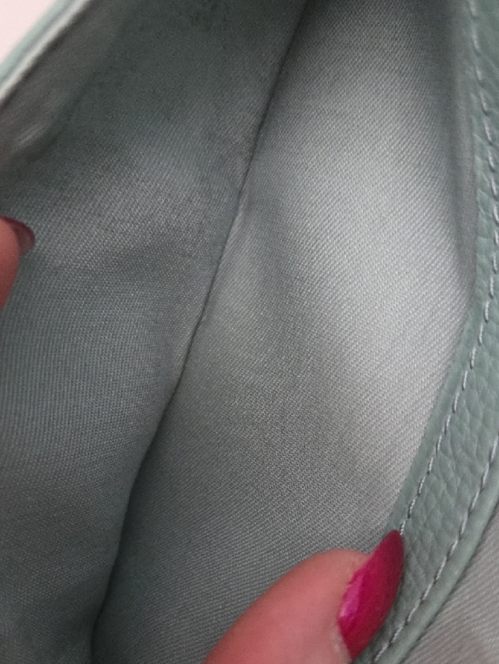 Fossil Preston Teal Pebbled Leather Flap Wallet - Picture 7 of 13